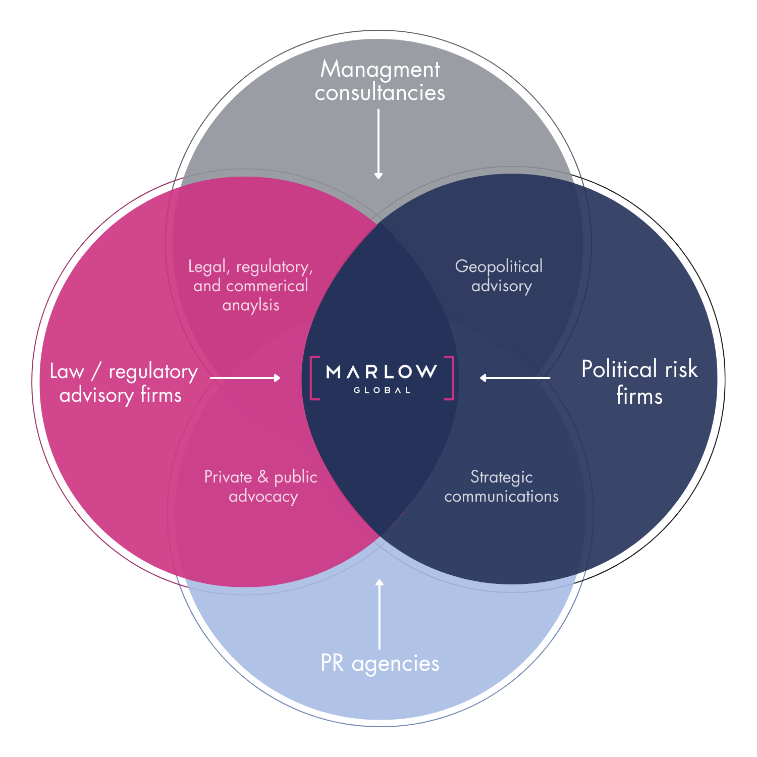 Marlow combines legal and regulatory advisory, management consultancy, geopolitical risk and public relations under one roof